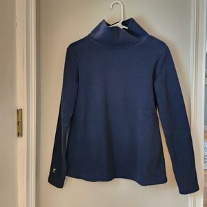 Dudley Stephens fleece pullover, navy, size small